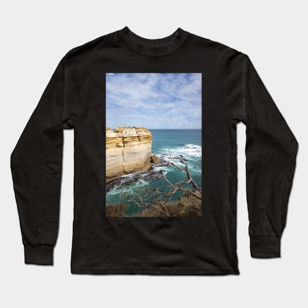 Loch Ard Gorge cliffs, Australia. Long Sleeve T-Shirt by sma1050